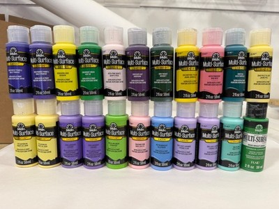 DecoArt FolkArt Multi-Surface Satin Paint - 22 Flaschen Mega Pack - 30£