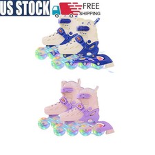 Inline Skates with Full Light Up Wheels Adjustable Inline Skates for Kid Unisex