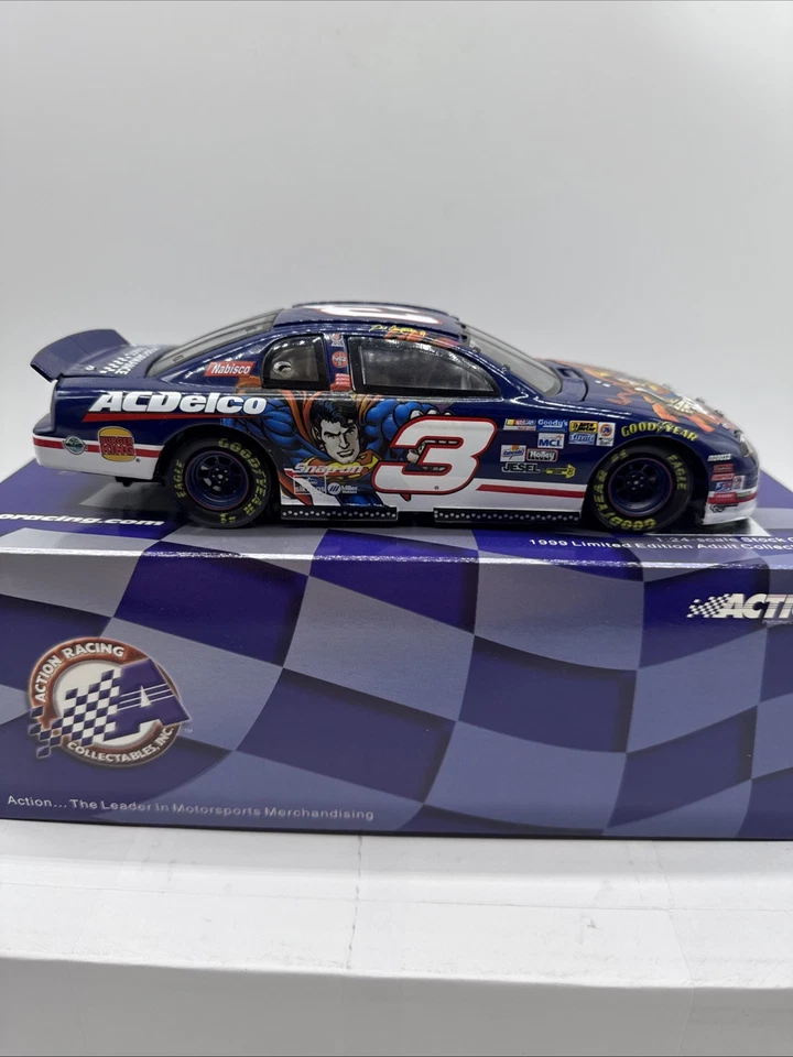 1999 年 Dale Earnhardt Jr #3 AC Delco 超人蒙特卡罗 1:24 NASCAR 压铸 — 第 2/4 张图片