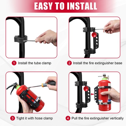 CNC Fire Extinguisher Mount Holder Bracket for Bronco for Can-Am for UTV ATV - 第 5/10 張圖片