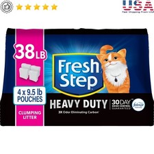 Heavy Duty Clumping Cat Litter Low Dust Odor Control 30 Days Febreze Freshness