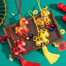 2PCS 2026 Year of The Horse Ornament Chinese New Year House Plush Pendant