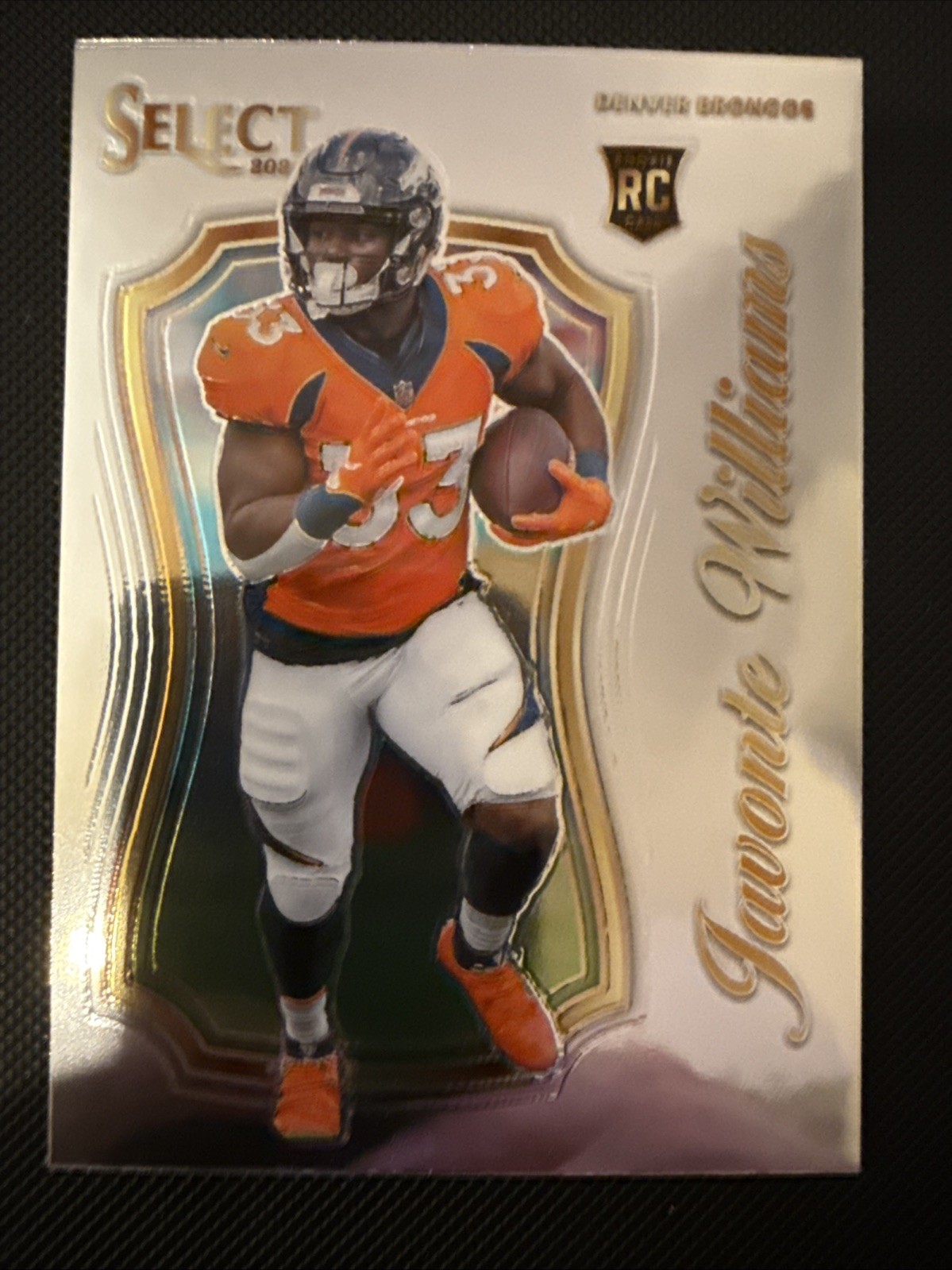 Javonte Williams #SCR-24 Select Certified Rookies NFL 2021 Denver Broncos RC