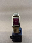 RARE GOLD RED Vintage Seiko Slim Quartz Gentlemen's Wrist Watch