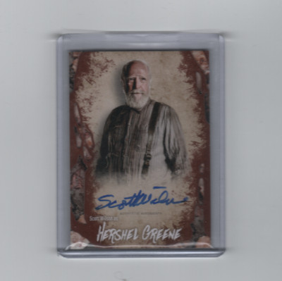 WALKING DEAD SURVIVAL BOX SCOTT WILSON/HERSHEL GREENE AUTOGRAPH CARD #/25!!