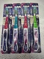  NEW Lot 4 Oral B Cross Action Kids Color Changing Bristles Soft Toothbrush