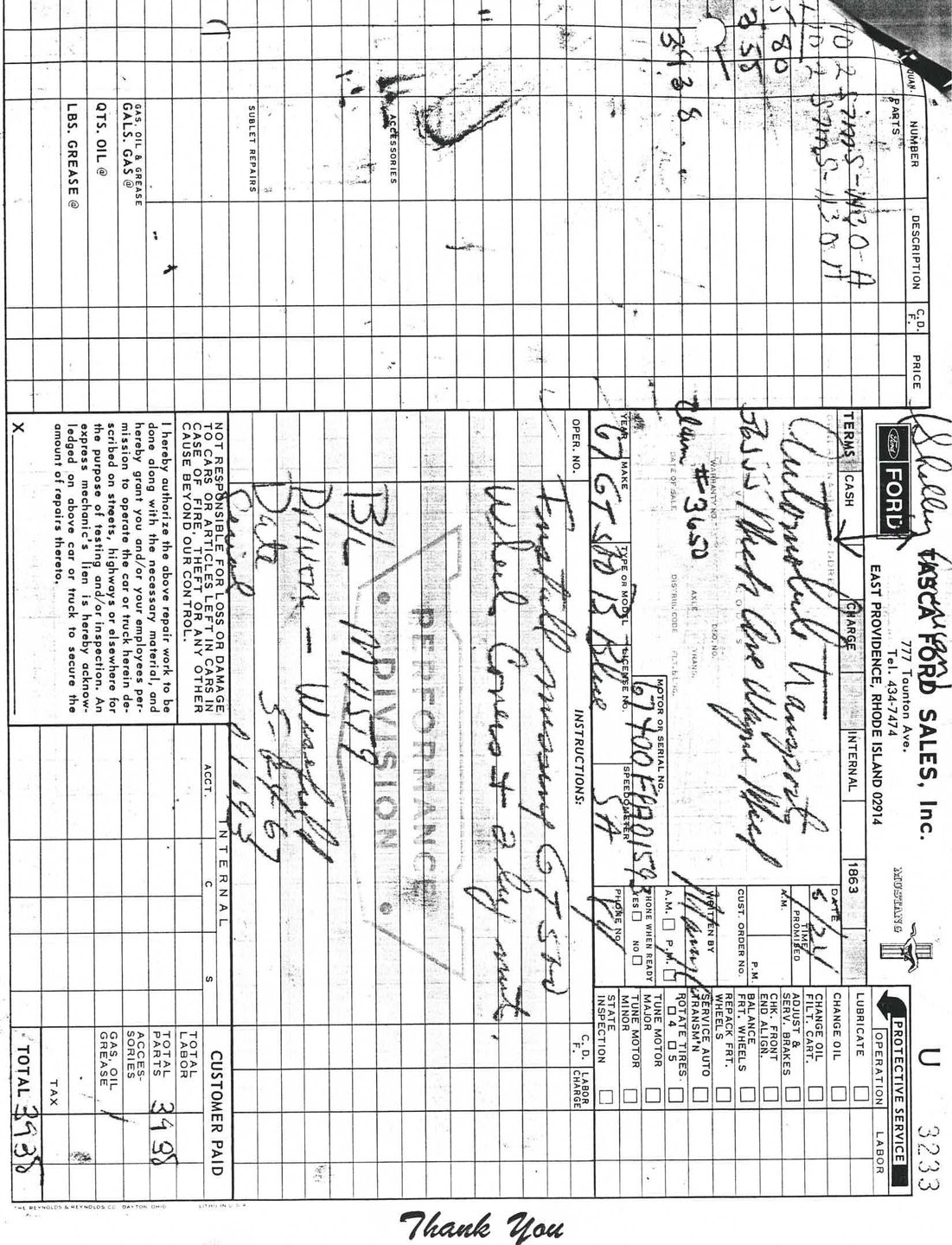 1967 Shelby GT500 TASCA