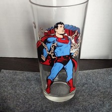 DC Comics Superman 16 fl oz Clear Decorated Pint Drinking Glass, Round