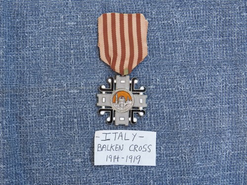 WWI ITALIAN MEDAL BALKANS (Albania and Macedonia) from 1914 to 1919 EXCELLENT