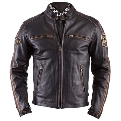 Helstons Ace Leather Jacket - Brown