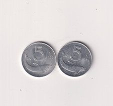 ITALY 5 LIRE1 954 & 1955 UNCIRCULATED GRADE COIN LL426