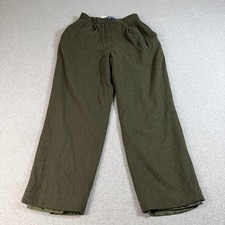Vintage Pendleton Wool Pants Women 10 Petite Green Pleated Lined Heritage USA