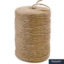 Natural Jute Twine String 600 Feet, 2mm Thickness, Brown, for Crafts