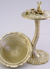 RARE 1 of 20 STERLING SILVER CHRISTOPHER LAWRENCE MUSHROOM 1976 256g RABBITS