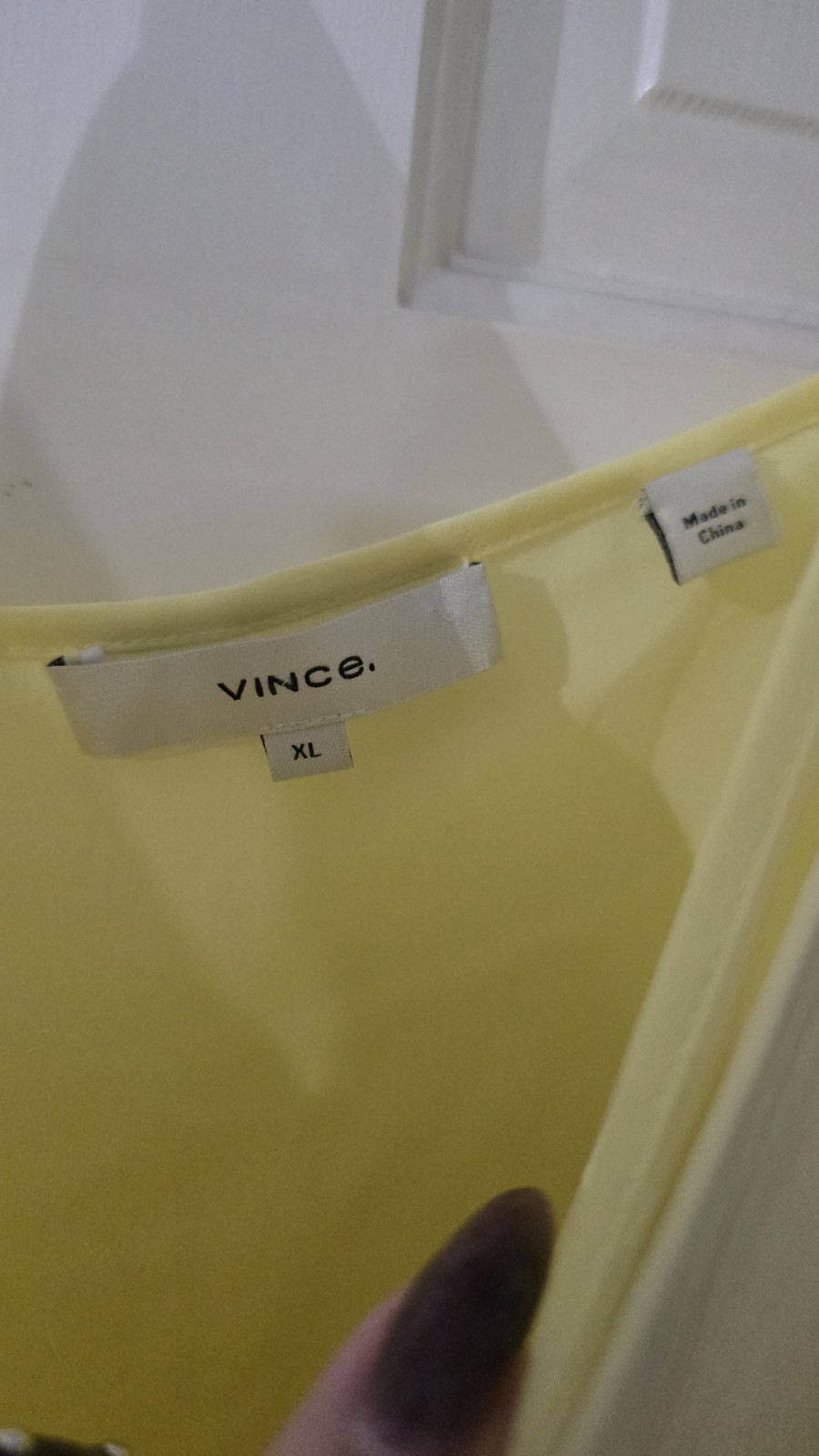 Vince Women's Yellow Solid Double Layer Sleeveles… - image 3