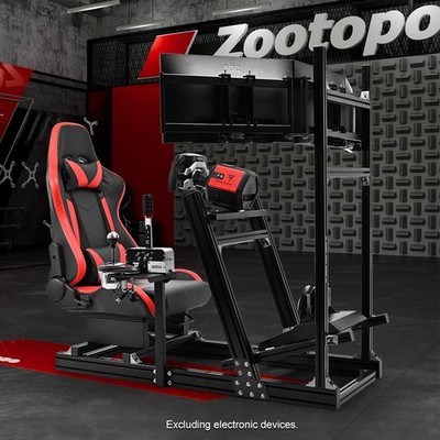 Zootopo Triple Monitor Mount Stand für Aluminium-Legierung Racing Sim Cockpit