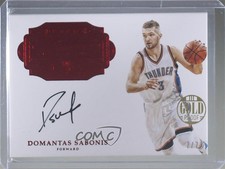 2016-17 Panini Flawless Rookie Ruby - Gold Proof 2/2 Domantas Sabonis Auto 4x4