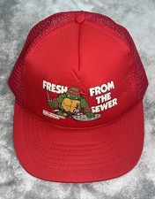 RARO Sombrero de Camionero Tortugas Ninja Adolescentes Mutantes “Fresco de Alcantarilla” SnapBack