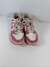 Nike Dunk Low Shoes Youth Size 5Y Pink/White Sneakers Kids FB9109-102Laser Fucia