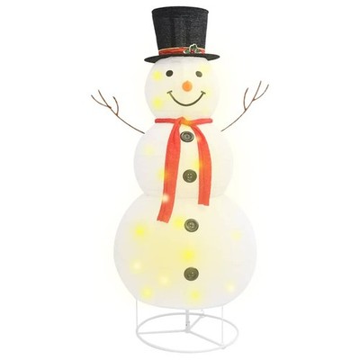 Charming Christmas Snowman with LED Lights - Indoor and Outdoor Decor vidaXL