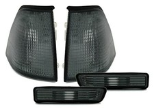 Frontblinker + Seitenblinker Set Schwarz für 3er BMW E36 Limo Touring Compact