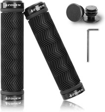 Empuñaduras de doble bloqueo para bicicleta, empuñaduras de manija de bicicleta de montaña para MTB, BMX, scooter (130 mm)