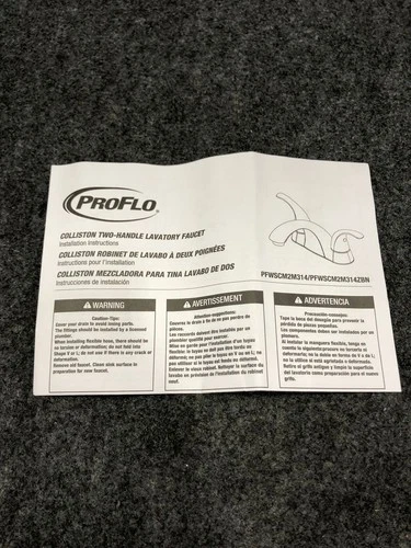 PROFLO PFWSCM2M314ZBN Two-Handle Bathroom Faucet In Brushed Nickel - Picture 8 of 11