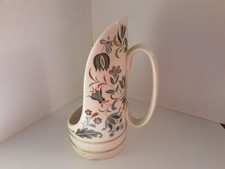 Vintage Lenox Nantucket Floral Candle Holder w/Handle Gold Trim Made in USA EUC