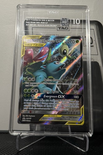 Celebi & Venusaur-GX graded TAG 10 for sale on eBay