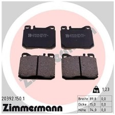 Satz Bremsbeläge Bremsklötze vorne für Mercedes 8 W114 123 C123 W123 id52158