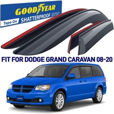 Side Window Deflectors Rain Guards for 2008-2020 Dodge Grand Caravan