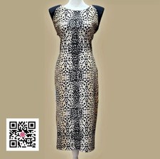 Buffalo David Bitton CheetyGirl Bodycon Women’s Dress Size MD/LG* Midi TRAVELERS