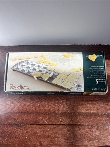 Eppicotispai Aluminum Square Ravioli Mold Made in Italy Open Box Missing Pin - Picture 1 of 5