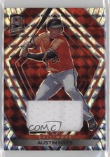 2020 Panini Chronicles Spectra Red Prizm Swatches 16/25 Austin Hays #83 g2u