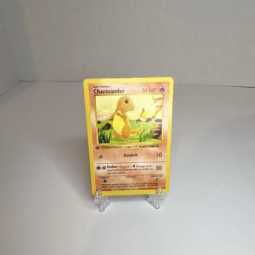 Pokémon Charmander Base Set Shadowless 046/102 1st Edition MP