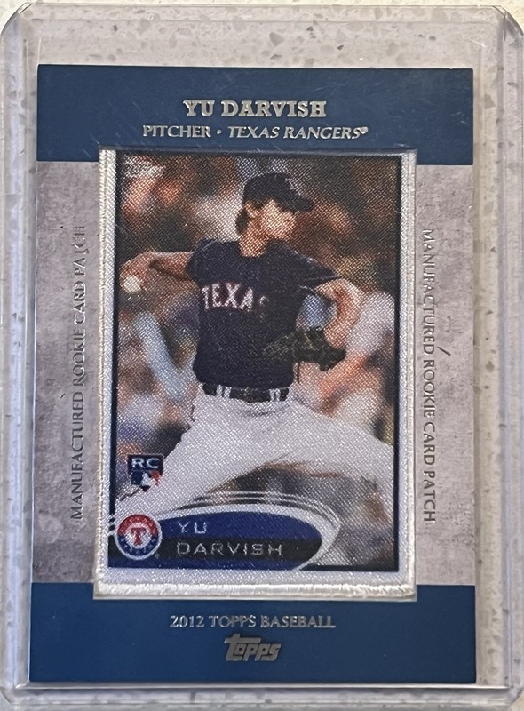 2013 Topps Manufactured RC Patch Yu Darvish #RCP-25 Texas Rangers