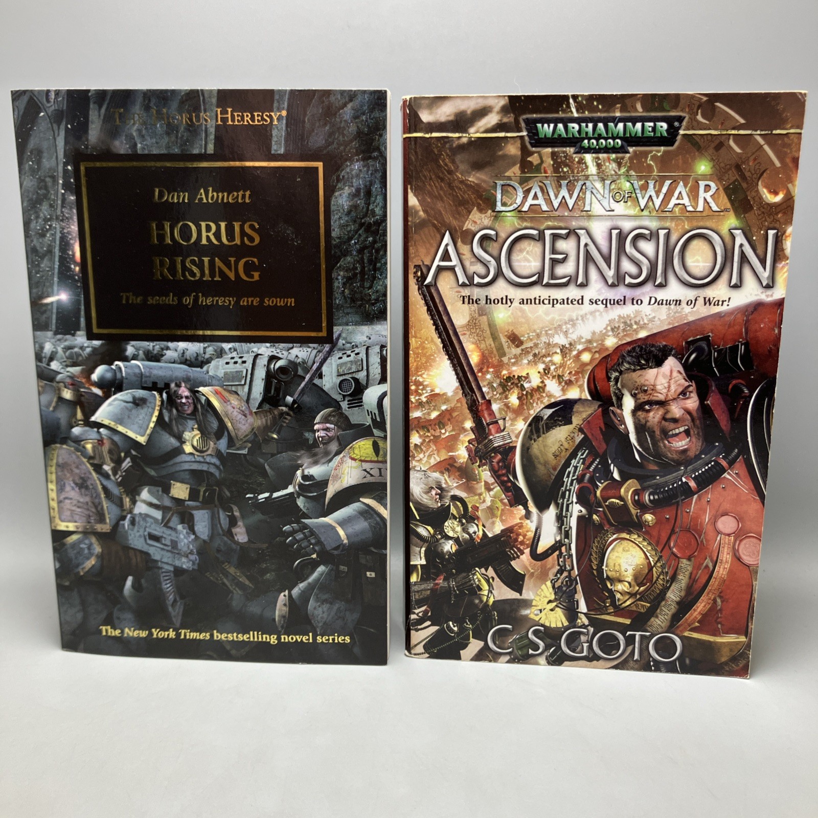Horus Rising by Dan Abnett & Warhammer 40K Ascension by C Goto Paperback Books