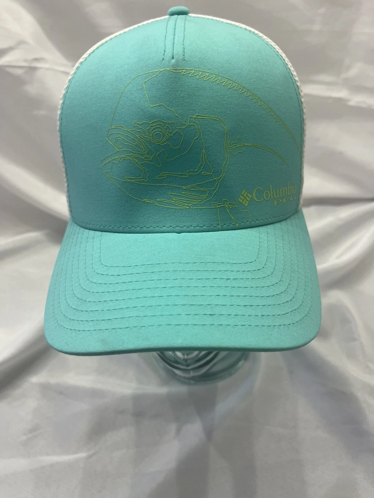 Columbia PFG Trucker Hat Aqua Mesh Adjustable Fishing Cap Performance Gear