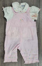 New BABY GIRL Clothes, Vintage Carter's 6 Month 2pc Sweet Daisy Pink Outfit