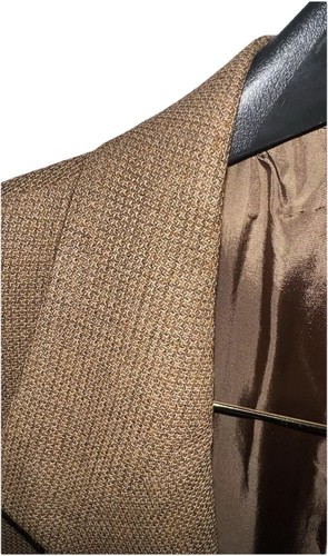 Arlotta Men's Casual Single Button Brown Wool Italian Blazer Size - 52 - Picture 13 of 20