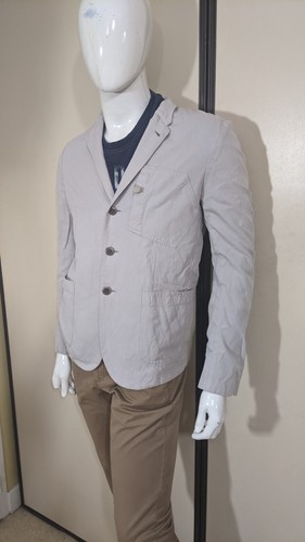 👕 Paul Smith Taille M 👕 Superbe veste gris beige homme en coton et lin - Imagen 2 de 6