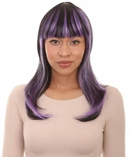 Glamour Witch Wig | Purple Black  Cosplay Party Halloween Wig HW-2330