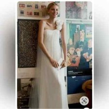 Galina Wedding Dress Chiffon A-line Style: WG9888 Size 12 New With Tag