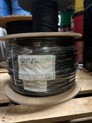 Belden 1311A Black Speaker Cable, 2 Conductor 12 AWG 1000ft