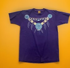 Vintage Jerzees Turquoise Stone Shirt Purple Medium Made In USA