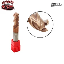 1/2" 3 FLUTE 37?? HELIX CARBIDE END MILL FOR ALUMINUM SQUARE END ZRN COATED