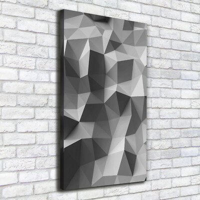 Leinwand-Bild Kunstdruck Hochformat 50x100 Bilder Abstrakte Dreiecke