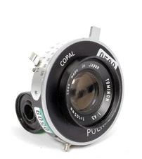 Tominon 105mm F4.5 large format lens in copal #0 shutter #0509 AS IS