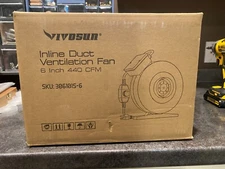 VIVOSUN 6 Inch Inline Duct Fan with Variable Speed Controller (Slightly Used)