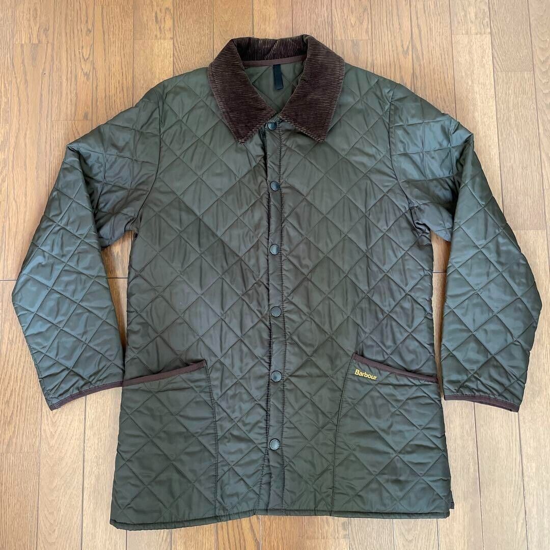 Barbour LIDDESDALE Quilted Jacket Coat brown nylon size M Barbour LIDDESDALE Quilted Jacket Coat brown nylon size M